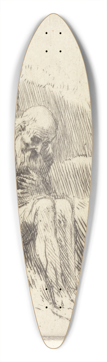 Alphonse Legros - Job, 2nd plate 39.3 inch art pintail longboard deck