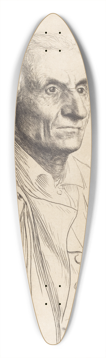Alphonse Legros - Large Spaniard (Le grand Espagnol) 39.3 inch art pintail longboard deck