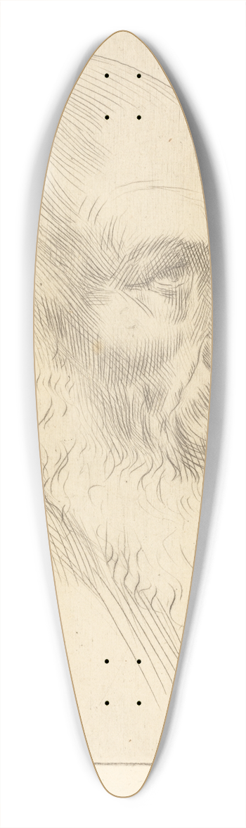 Alphonse Legros - Lord A. Tennyson, 3rd plate 39.3 inch art pintail longboard deck