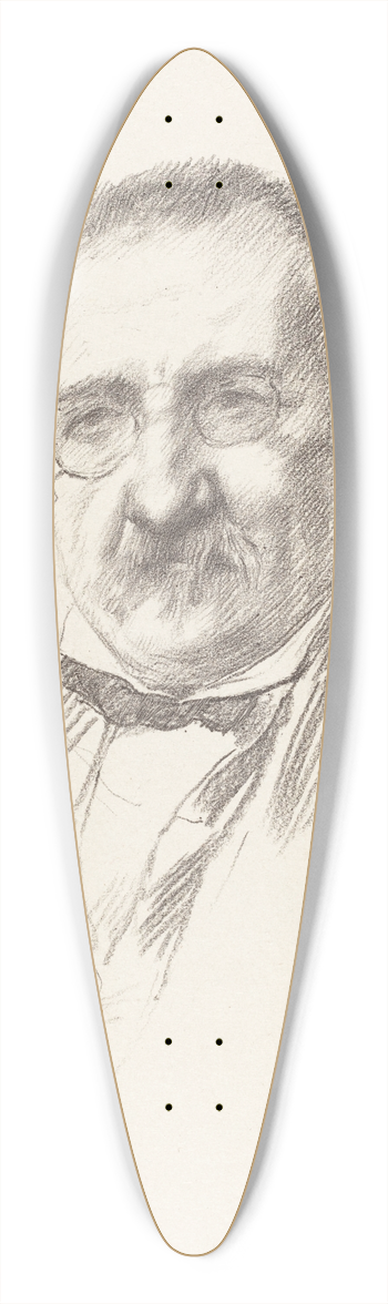 Alphonse Legros - M. Champfleury 39.3 inch art pintail longboard deck