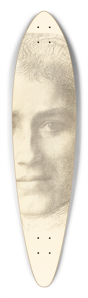 Alphonse Legros - Mlle. Simpson 39.3 inch art pintail longboard deck
