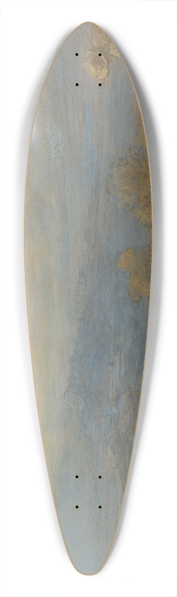 Alphonse Legros - Mountain Landscape with two Figures at the Right 39.3 inch art pintail longboard deck