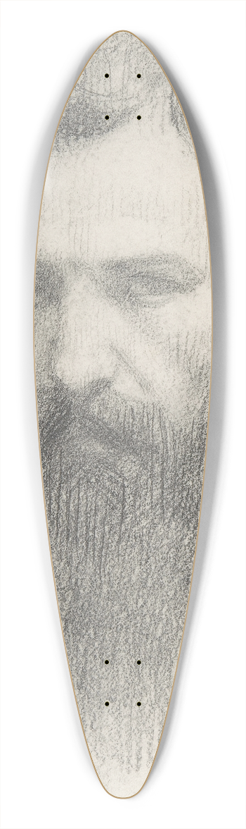 Alphonse Legros - Self-Portrait 39.3 inch art pintail longboard deck