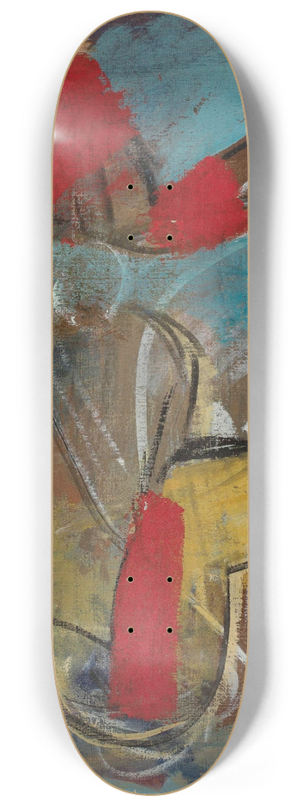 Jan Rubczak - Pont-Neuf  Rainy day 8.25 inch art skate deck