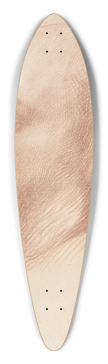 Alphonse Legros - Study of a Head of a Man 39.3 inch art pintail longboard deck