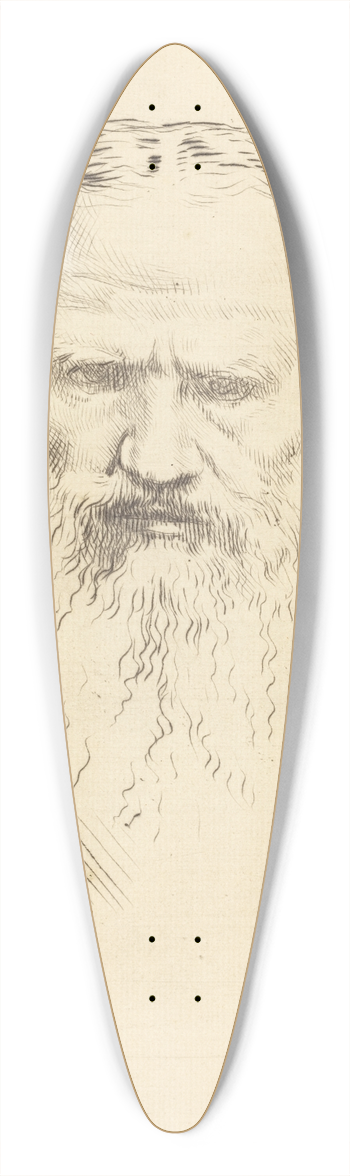 Alphonse Legros - Tolstoy 39.3 inch art pintail longboard deck