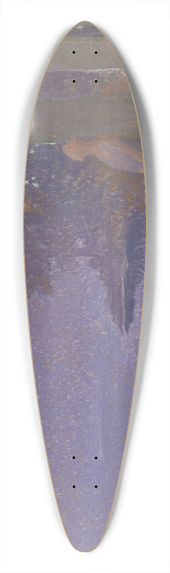 Alphonse Osbert - La Muse du Lac 39.3 inch art pintail longboard deck