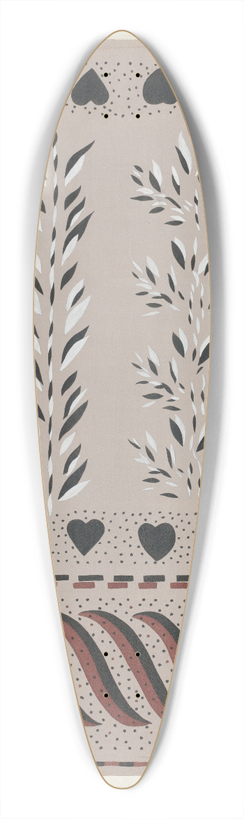 Alvin M. Gully - Wall Decoration Below Chair Rail 39.3 inch art pintail longboard deck