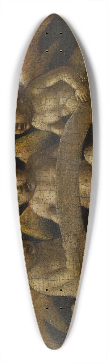 Ambrogio Bergognone - Three singing angels 39.3 inch art pintail longboard deck