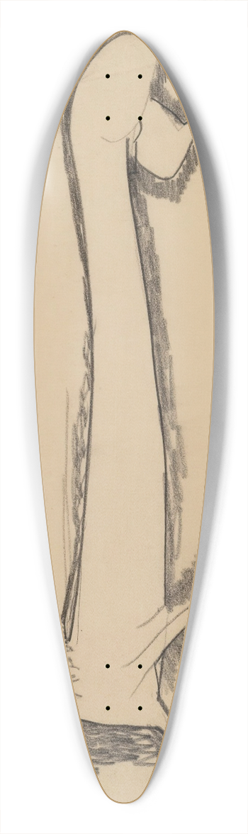 Amedeo Modigliani - Lion de profile 39.3 inch art pintail longboard deck