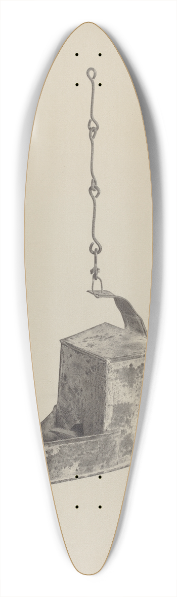 Amelia Tuccio - Betty Lamp 39.3 inch art pintail longboard deck