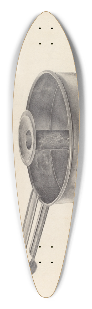 Amelia Tuccio - Candlestick 39.3 inch art pintail longboard deck