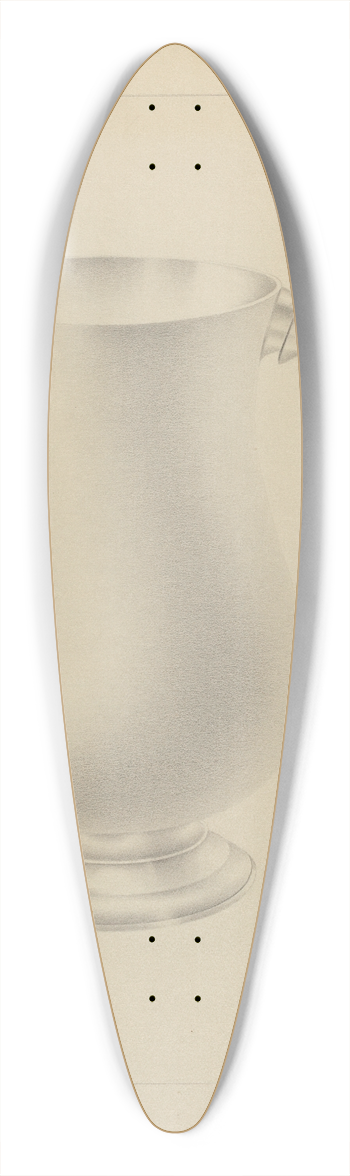 Amelia Tuccio - Silver Mug 39.3 inch art pintail longboard deck