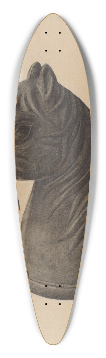 American 20th Century - Hitching Post 39.3 inch art pintail longboard deck