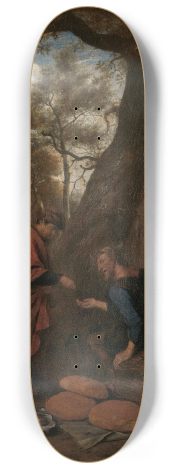 Jan Steen - Erysichthon selling his daughter 8.25 inch art skate deck