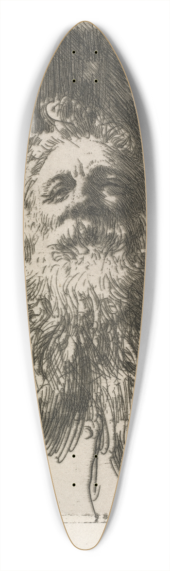 Anders Zorn - Auguste Rodin 39.3 inch art pintail longboard deck