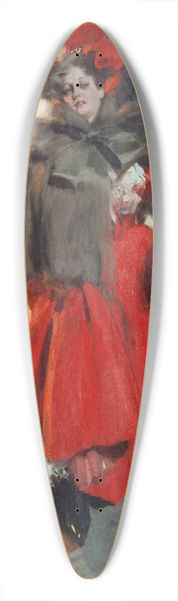 Anders Zorn - Night Effect 39.3 inch art pintail longboard deck