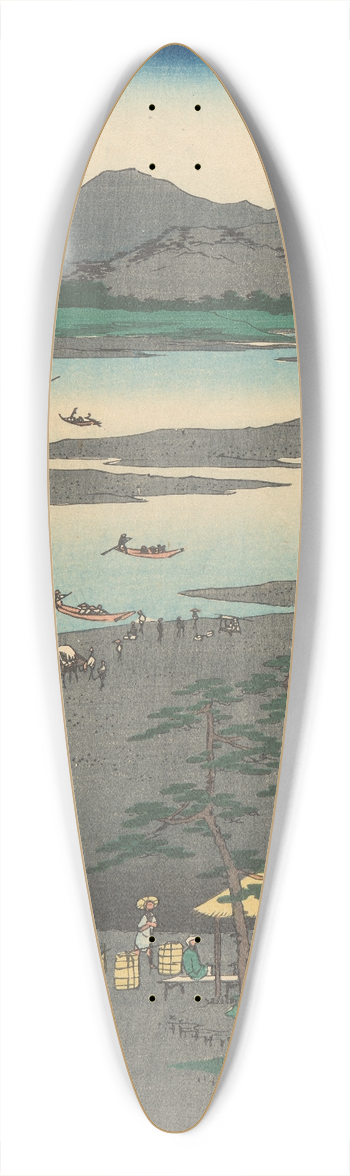 And Hiroshige - Mitsuke 39.3 inch art pintail longboard deck