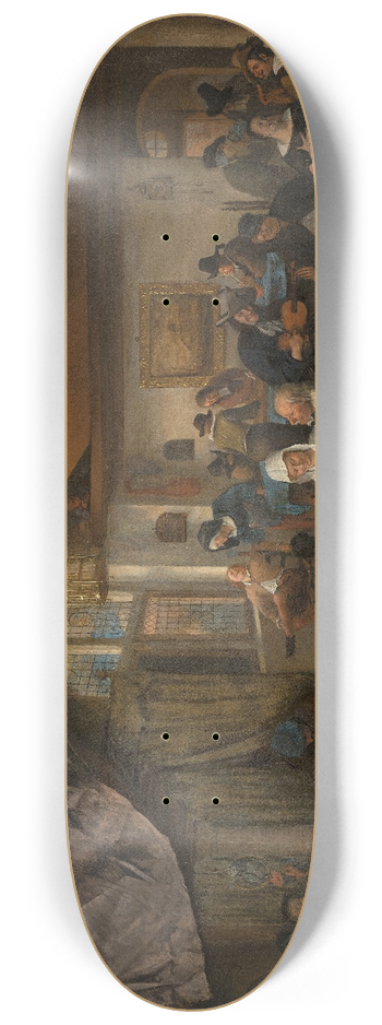 Jan Steen - The Life of Man 8.25 inch art skate deck