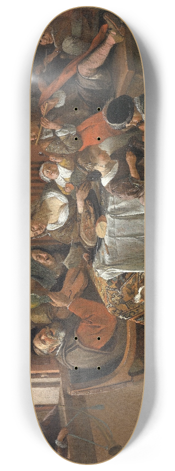 Jan Steen - The Merry Family 8.25 inch art skate deck