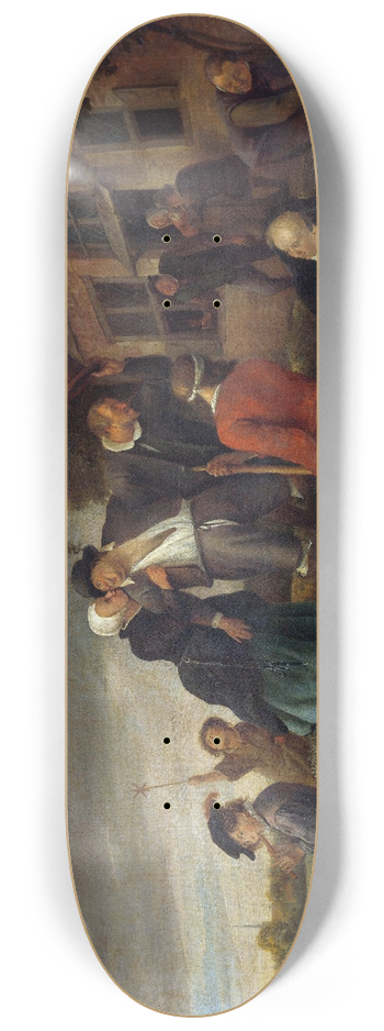 Jan Steen - The merry homecoming 8.25 inch art skate deck