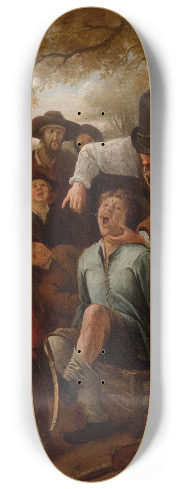 Jan Steen - The Tooth-Puller 8.25 inch art skate deck