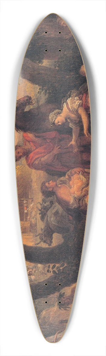 Andrea Locatelli - Finding of Romulus and Remus 39.3 inch art pintail longboard deck