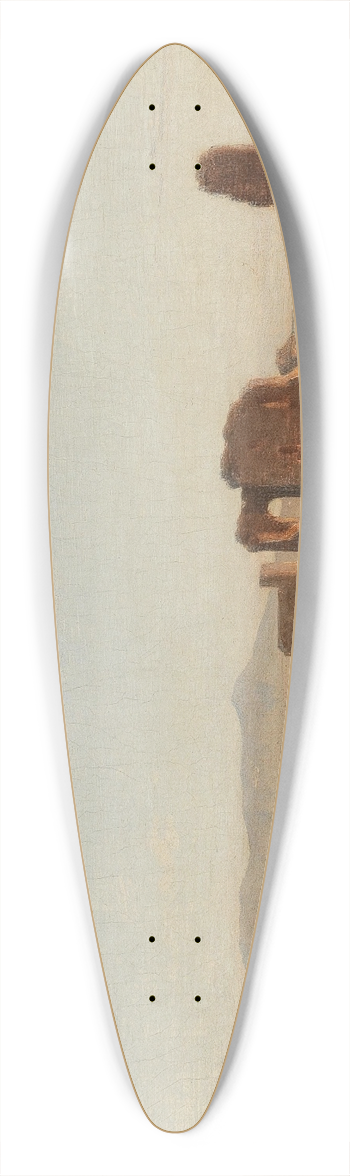 Andreas Marko - A Southern Landscape with Ruins, with Goats and Shepherds 39.3 inch art pintail longboard deck