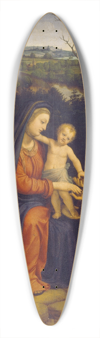 Andrea Solario - The Rest on The Flight into Egypt 39.3 inch art pintail longboard deck