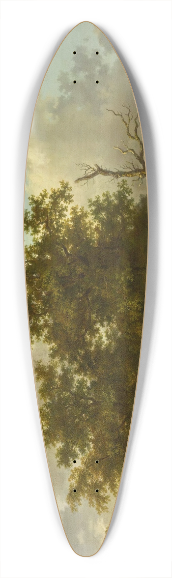 Andreas Schelfhout - Summer landscape 39.3 inch art pintail longboard deck