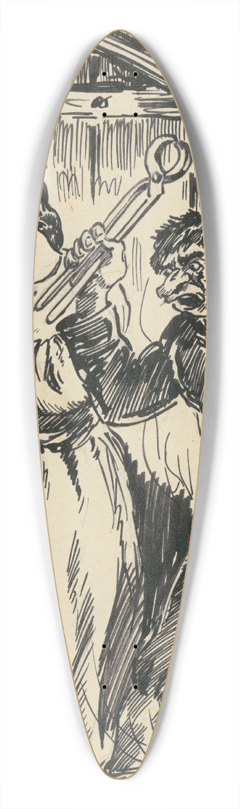 Andrej Kovik - 8.- Deva a Ficko 39.3 inch art pintail longboard deck