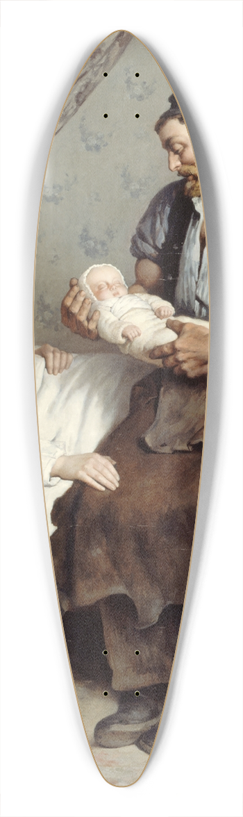 Andr Gill - Le nouveau-n 39.3 inch art pintail longboard deck