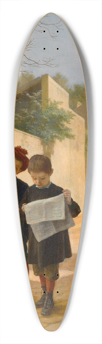 Andr Henri Dargelas - Schoolboy pranks 39.3 inch art pintail longboard deck