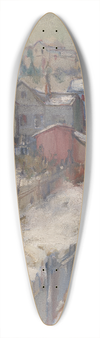 Andrus Johani - Tartu relinnas 39.3 inch art pintail longboard deck