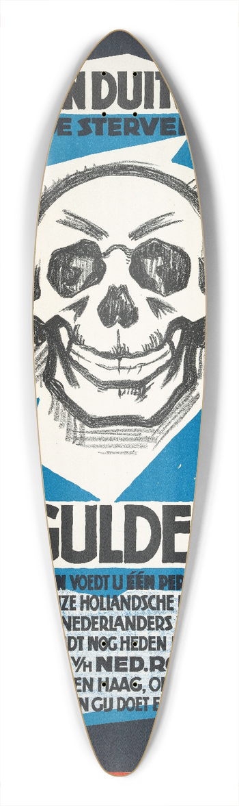 Andr van der Vossen - 5Gulden5 39.3 inch art pintail longboard deck