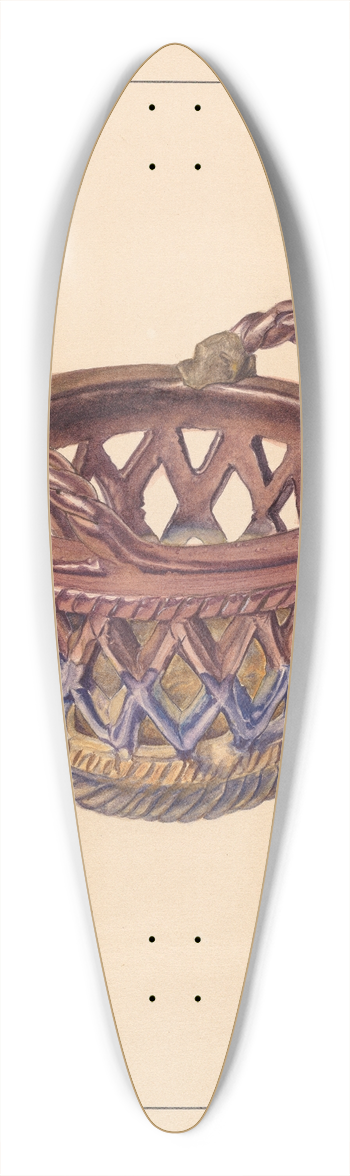 Angelo Bulone - Pottery Basket 39.3 inch art pintail longboard deck