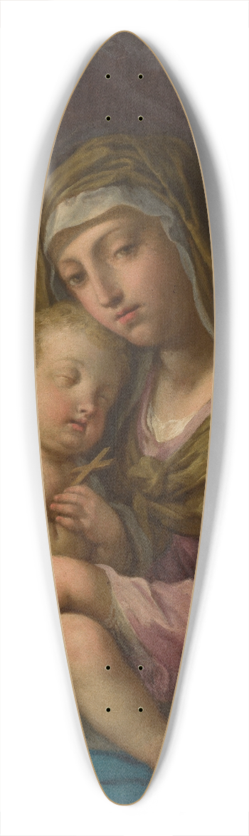 Angelo Trevisani - Madonna with sleeping Child Jesus 39.3 inch art pintail longboard deck