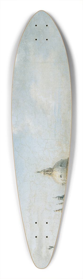 Angiolo Barbini - Canal Grande in Venedig 39.3 inch art pintail longboard deck