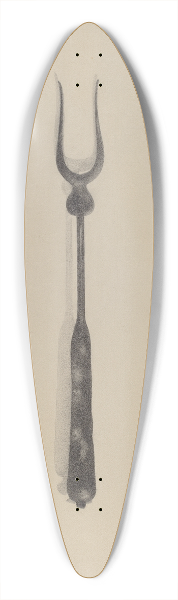 Anna Aloisi - Toasting Fork 39.3 inch art pintail longboard deck