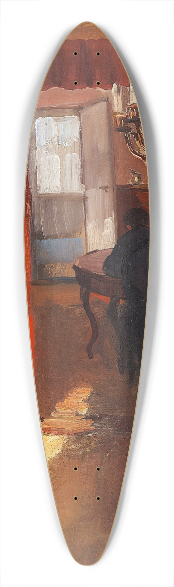 Anna Ancher - Skageninterir med en solstribe p gulvet 39.3 inch art pintail longboard deck