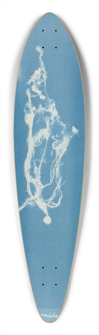 Anna Atkins - Lyngbya Carmichaelii 39.3 inch art pintail longboard deck