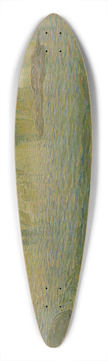Anna Boberg - Silent evening  Scene from Lofoten 39.3 inch art pintail longboard deck