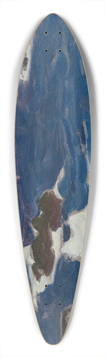 Anna Boberg - Study during a Storm. From Lofoten 39.3 inch art pintail longboard deck