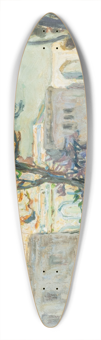 Anna Boberg - View of Jerusalen. Study 39.3 inch art pintail longboard deck