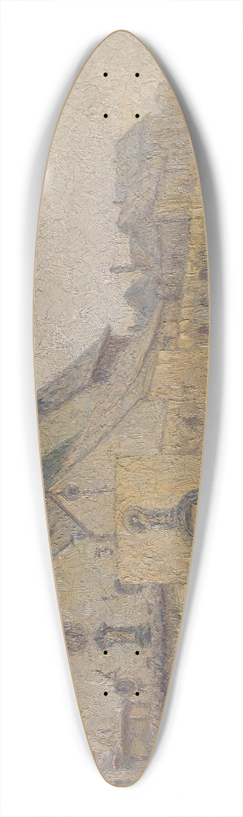 Anna Kernkamp - The Saint Anthony Church in Antwerp 39.3 inch art pintail longboard deck