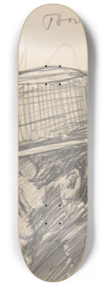 Jan Toorop - A Coachman in Delft 8.25 inch art skate deck