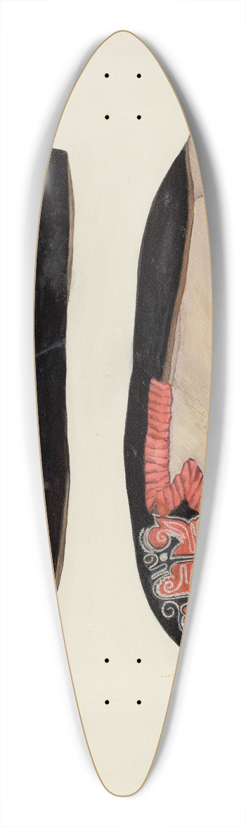 Ann Gene Buckley - Dancing Slipper 39.3 inch art pintail longboard deck