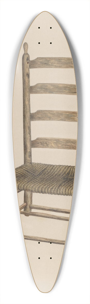 Annie B. Johnston - Ladder Back Chair 39.3 inch art pintail longboard deck