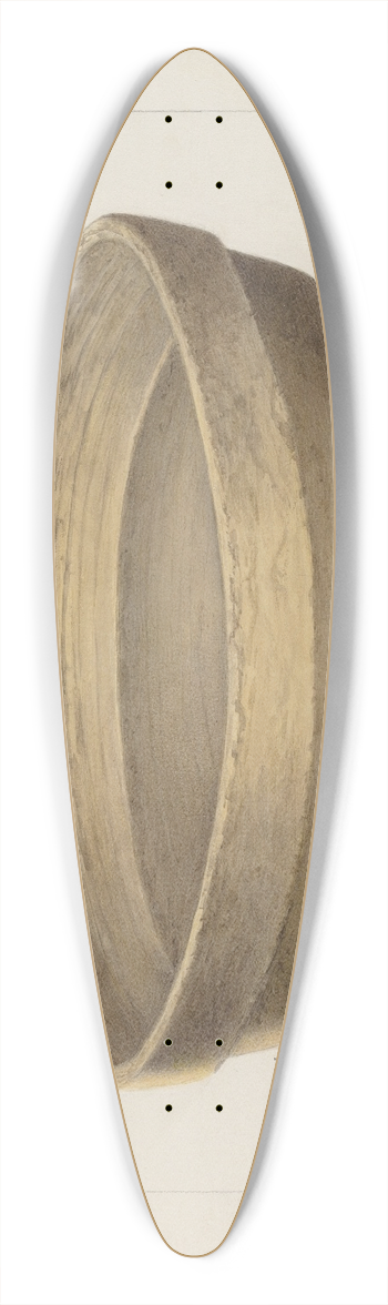 Annie B. Johnston - Pottery Flat Bowl 39.3 inch art pintail longboard deck