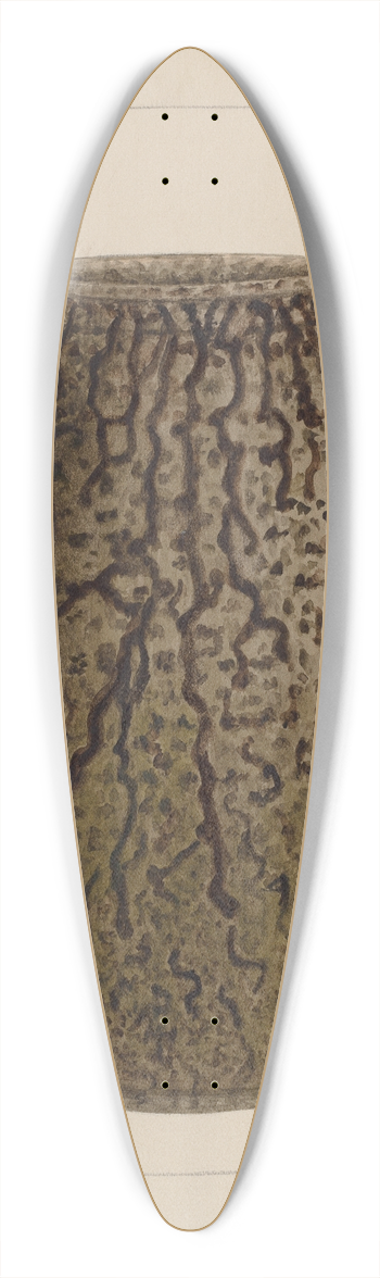 Annie B. Johnston - Stoneware Jar 39.3 inch art pintail longboard deck